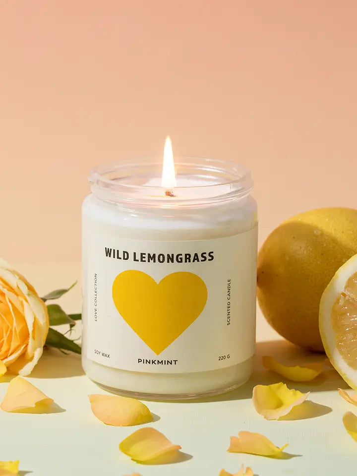 Pink Mint Candles