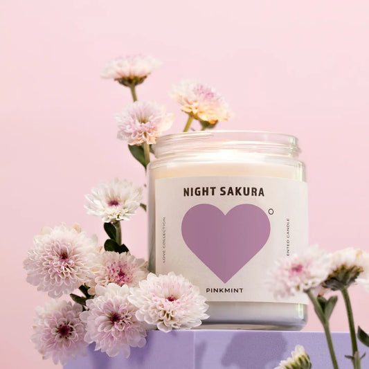 Pink Mint Candles